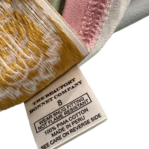 The Beaufort Bonnet Company TBBC Sz 8 Pima Cotton Easter Bunny Pajamas - Picture 9 of 9